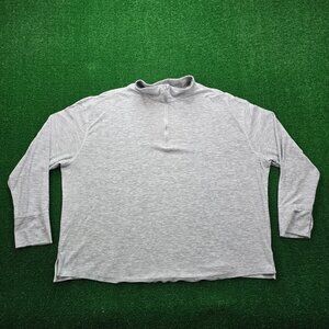 Old Navy Active‎ Sweatshirt Womens 3X Plus Gray 1/4 Zip Long Sleeve Breathe On